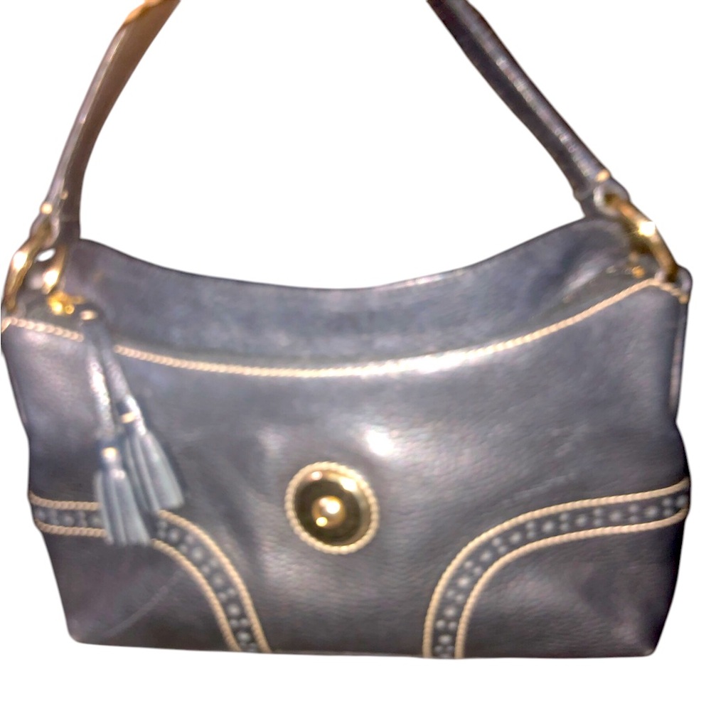 Vintage Dooney and Bourke black shoulder bag.